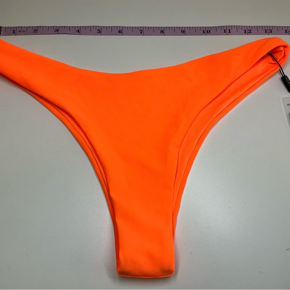 RELLECIGA Women's Cheeky Bikini Bottom Small Orange - Picture 4 of 6